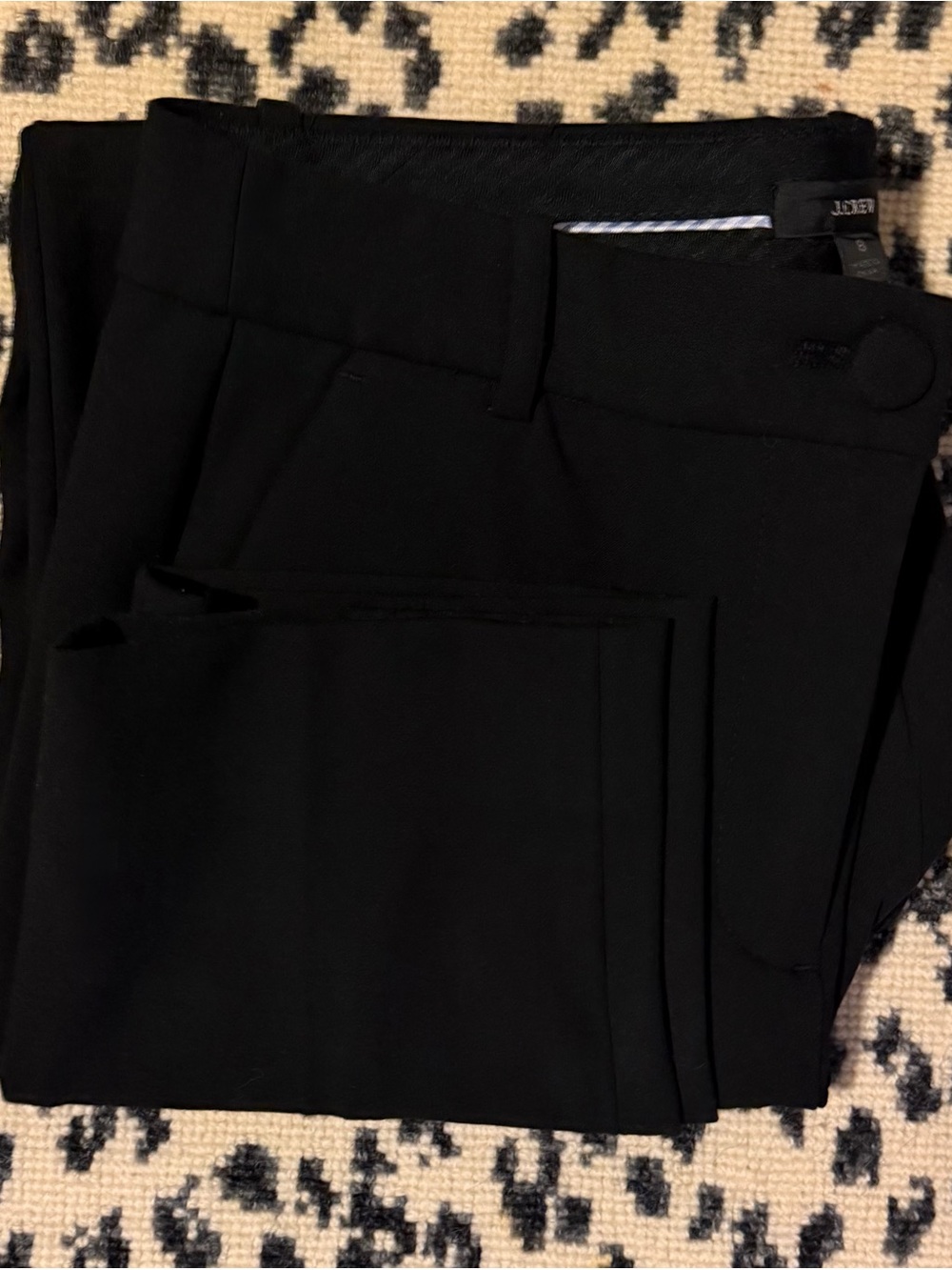 J.Crew Black Cropped Dress Pants Size 8